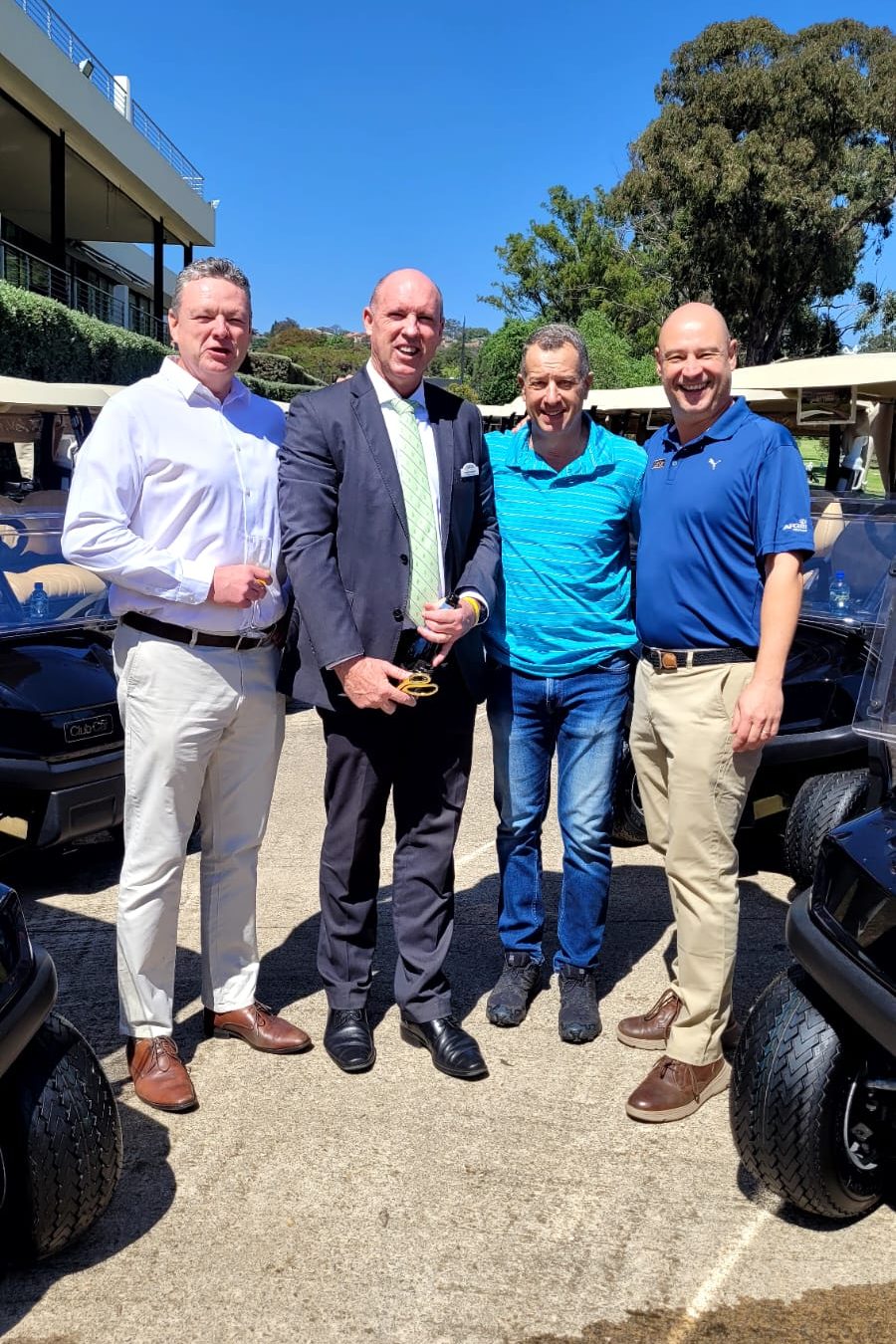 Accepting of new Club Car Fleet at Houghton