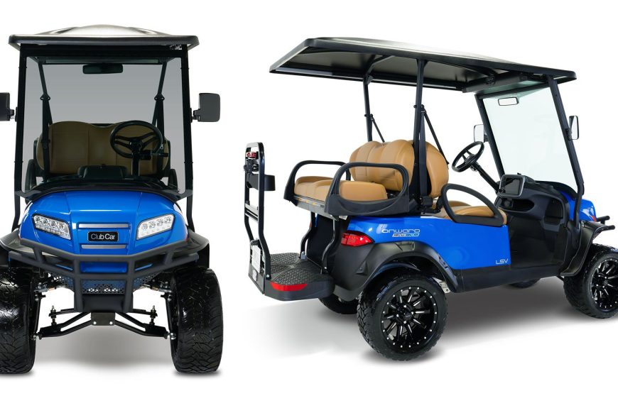Club Car Onward 4 Lifted Passenger in blue